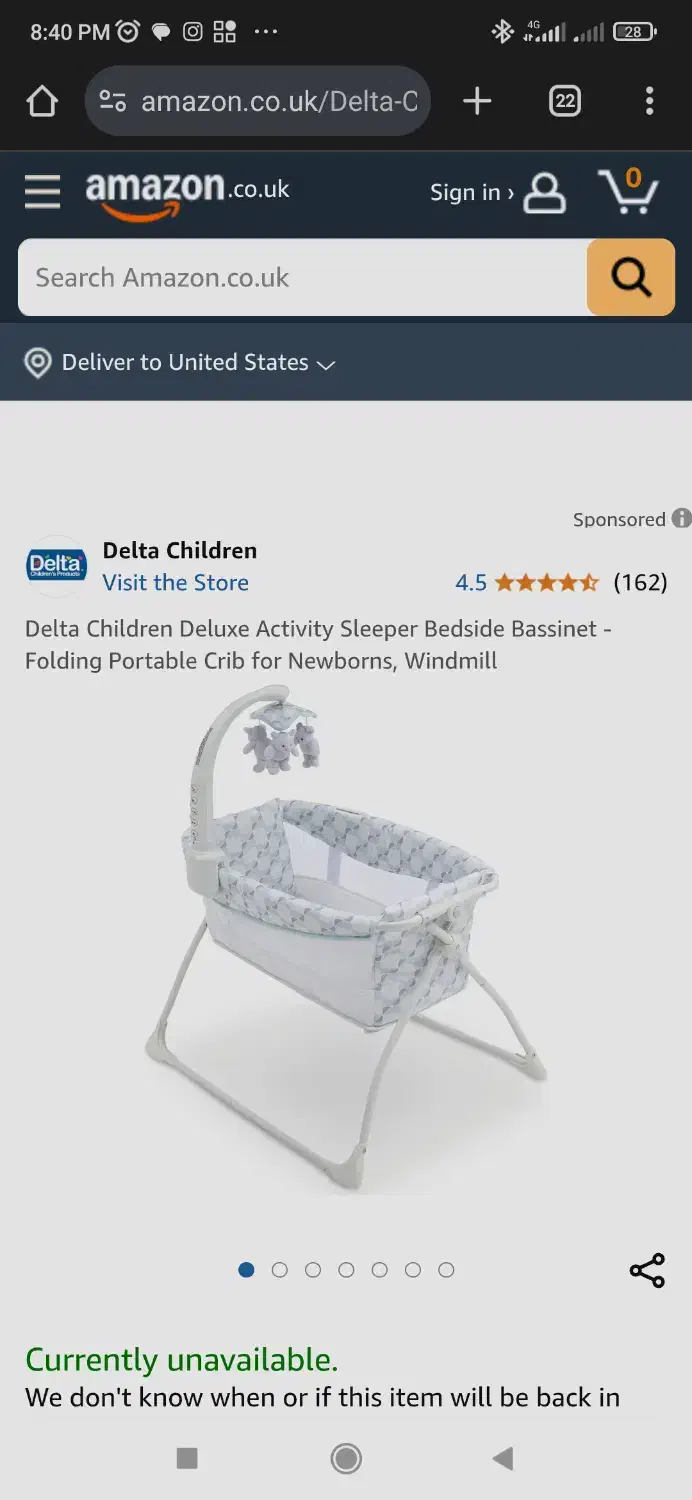 تخت کنار مادر Delta children|تخت و صندلی بچه|تهران, شهرک نفت|دیوار