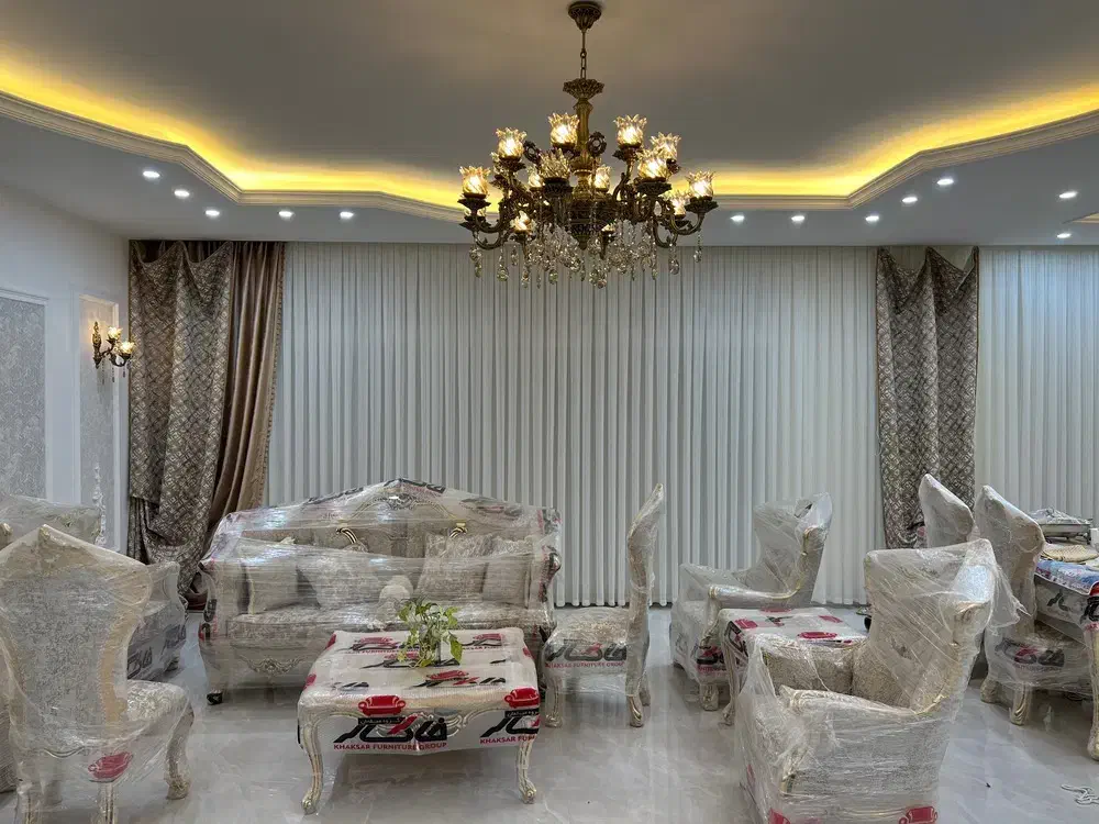 تور بافت پنبه ای با مخمل پتینه|پرده، رانر، رومیزی|مشهد, آزادشهر|دیوار