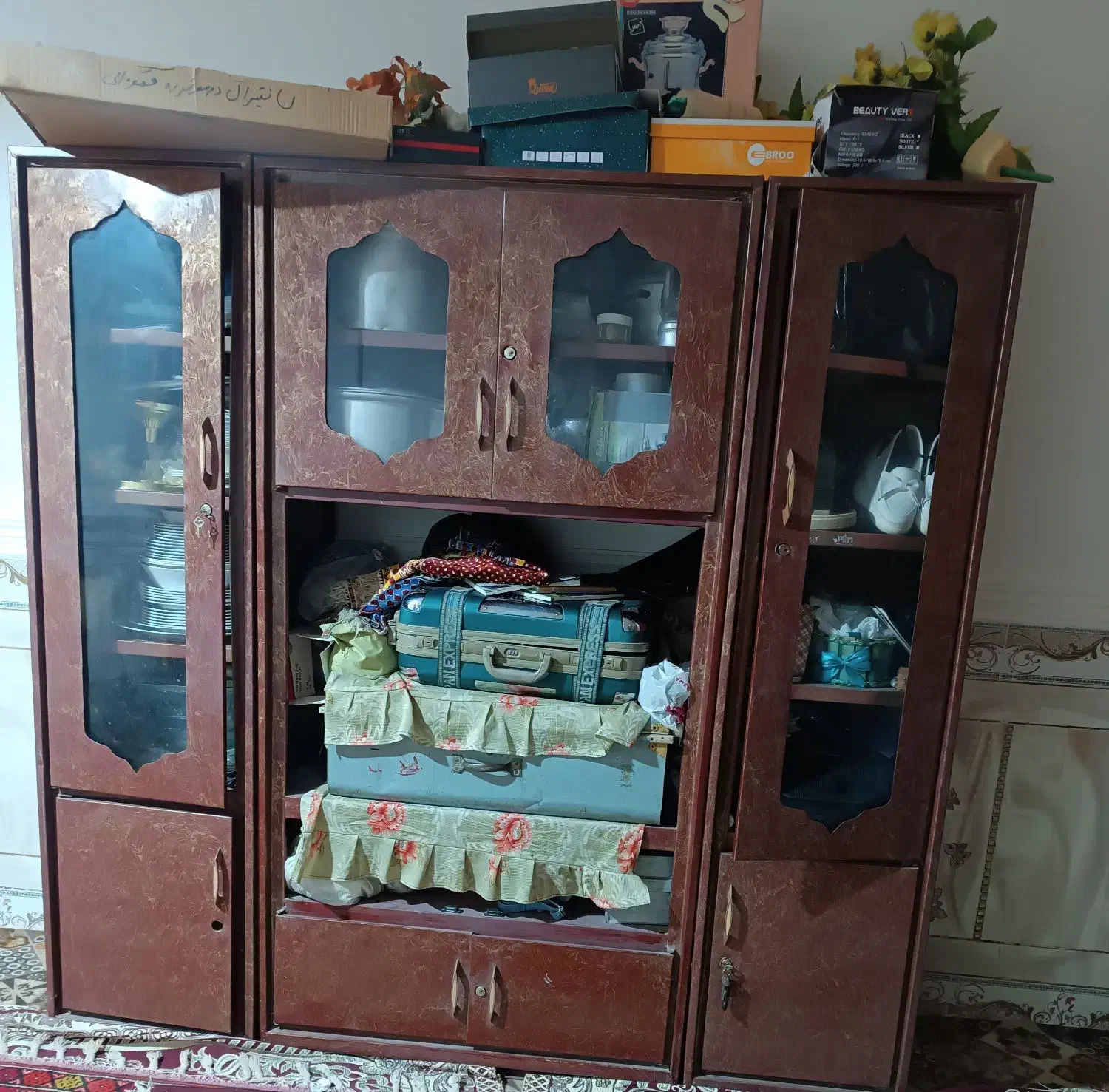 کمد سه تیکه|جاکفشی، کمد، دراور|ایرانشهر, |دیوار