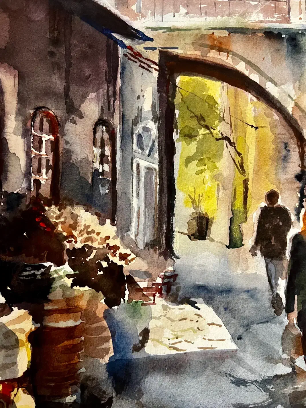 نقاشی آبرنگ|تابلو، نقاشی، عکس|تهران, شهرک غرب|دیوار