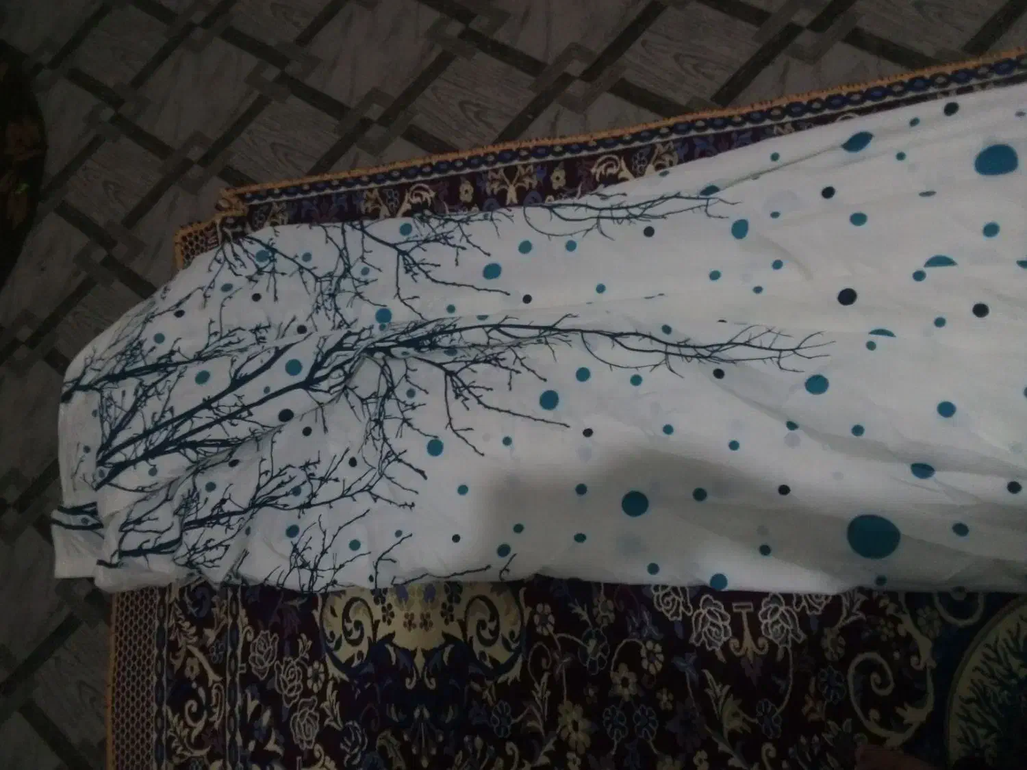 پرده رو بالشی چادر شب در حد نو|پرده، رانر، رومیزی|بجنورد, |دیوار