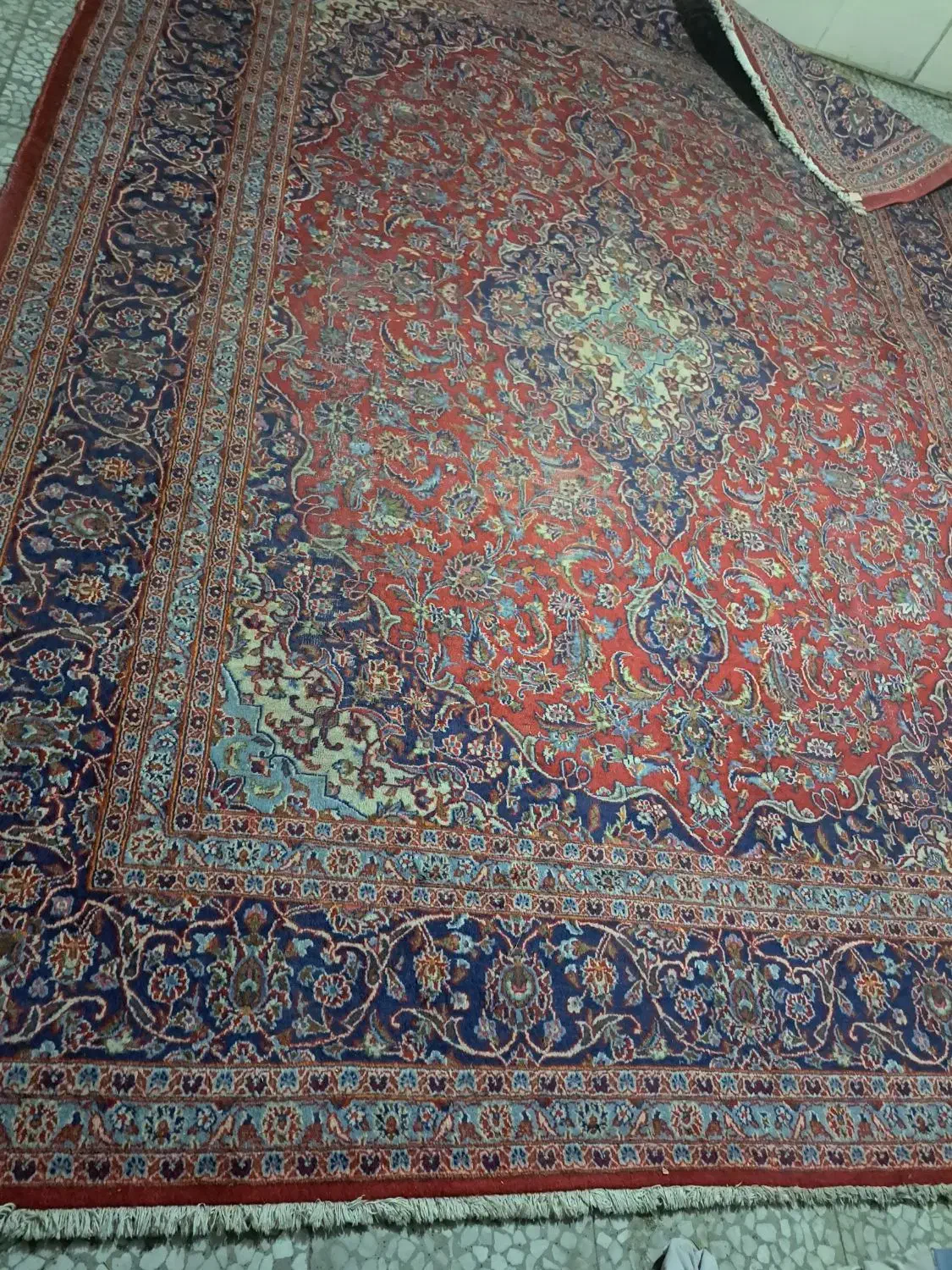 فرش دستبافت قدیمی ۱۲متری|فرش|تهران, تسلیحات|دیوار