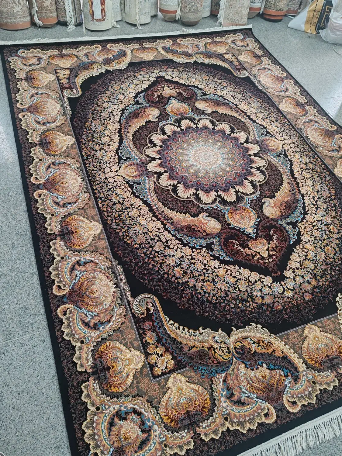 2تخته فرش 9متری زمرد طرح فروزان در حدنو|فرش|قم, نیروگاه|دیوار