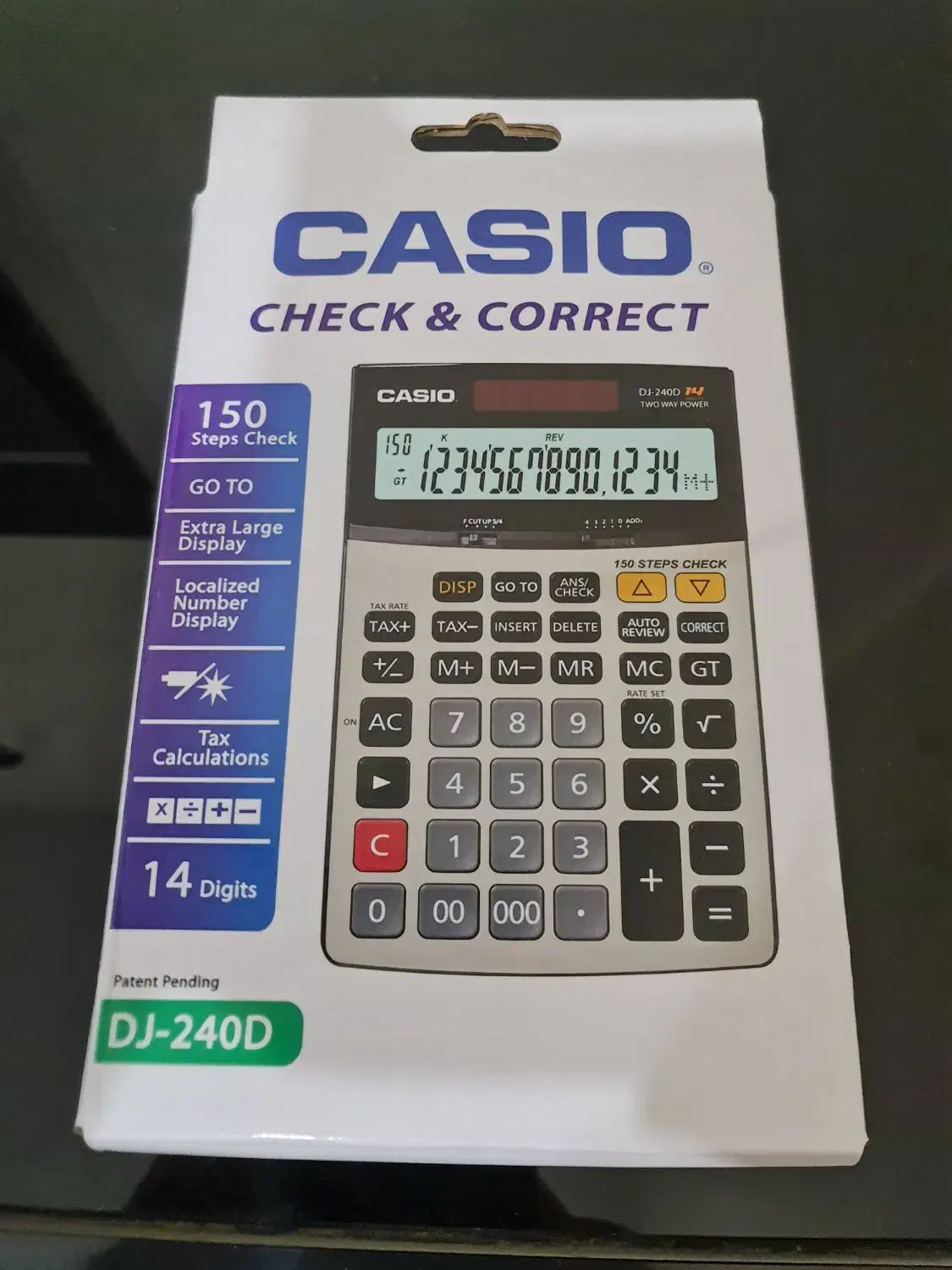 ماشین حساب رومیزی کاسیو مدل DJ-240D|لوازم التحریر|اهواز, شهرک نفت|دیوار