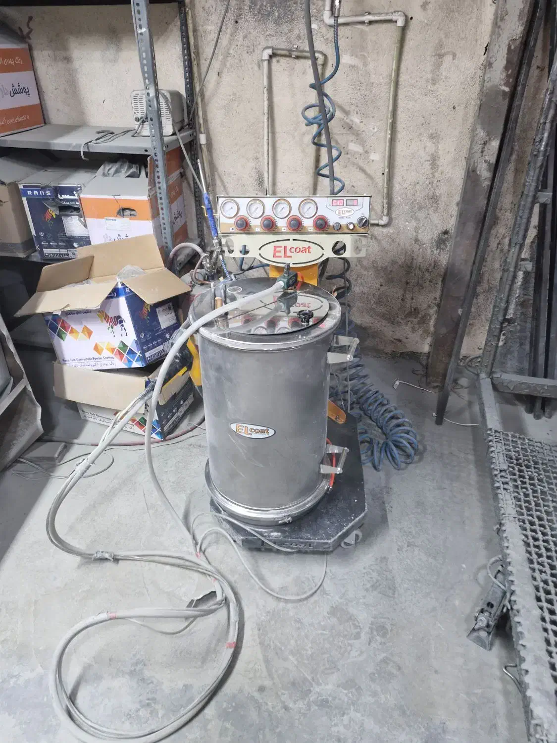 خط رنگ استاتیک|ماشینآلات صنعتی|بومهن, |دیوار