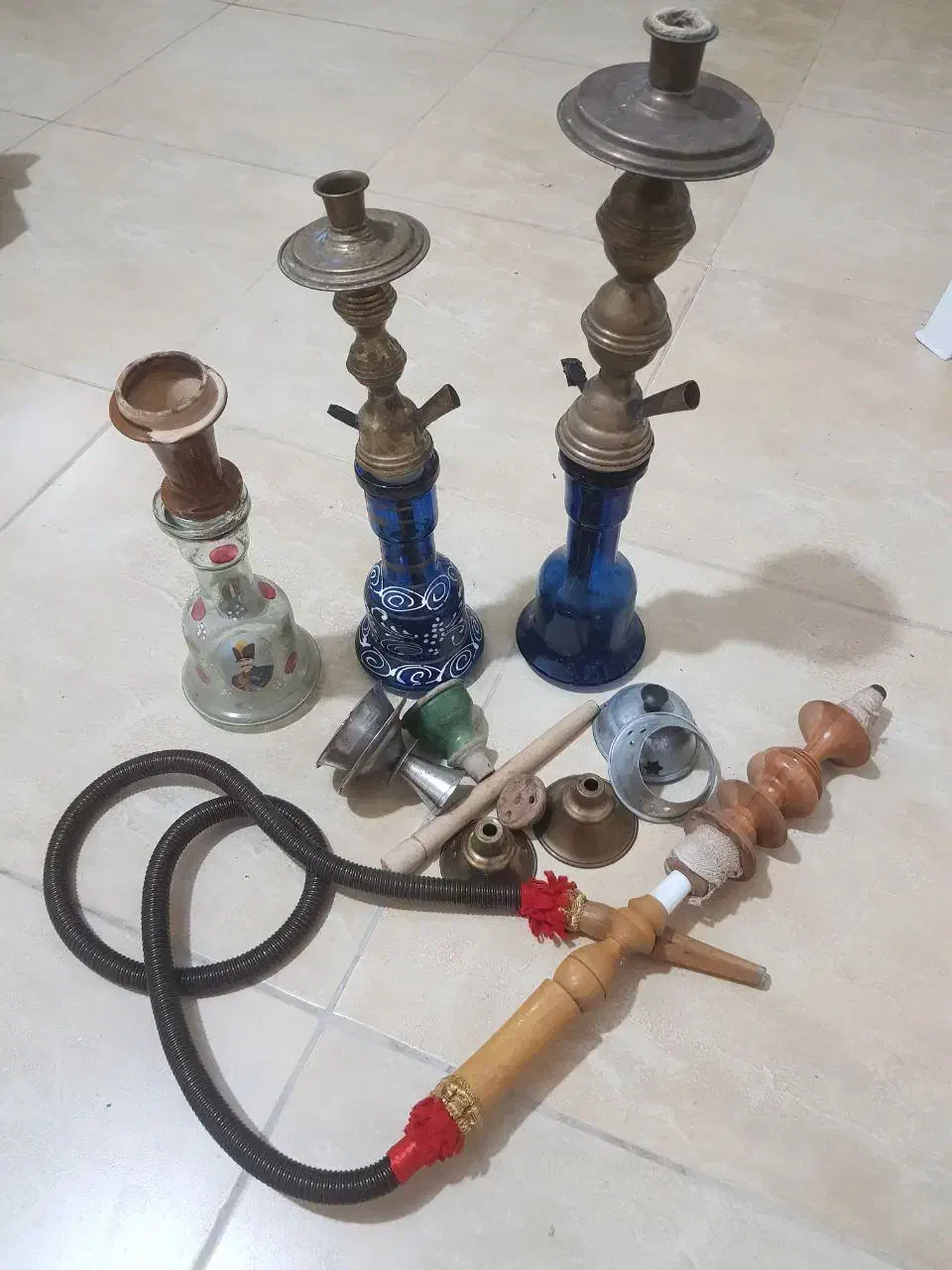 قلیون های پایه برنجی|کلکسیون و سرگرمی|لاهیجان, گلستان|دیوار