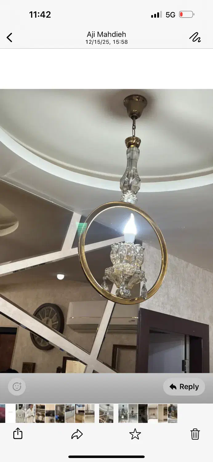 لوستر|لوستر و چراغ آویز|گرگان, |دیوار