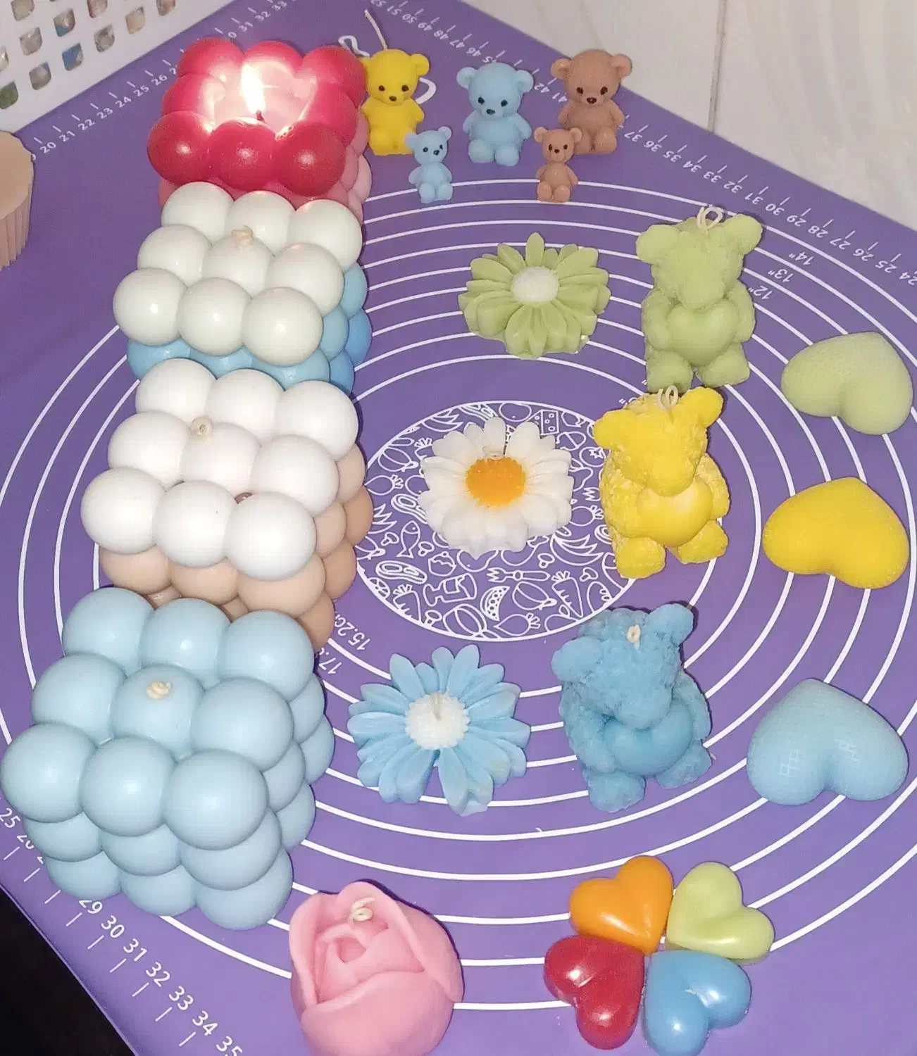 شمع های زیبا در هر رنگی که دوست داشته باشید|صنایع دستی و سایر لوازم تزئینی|جم, |دیوار