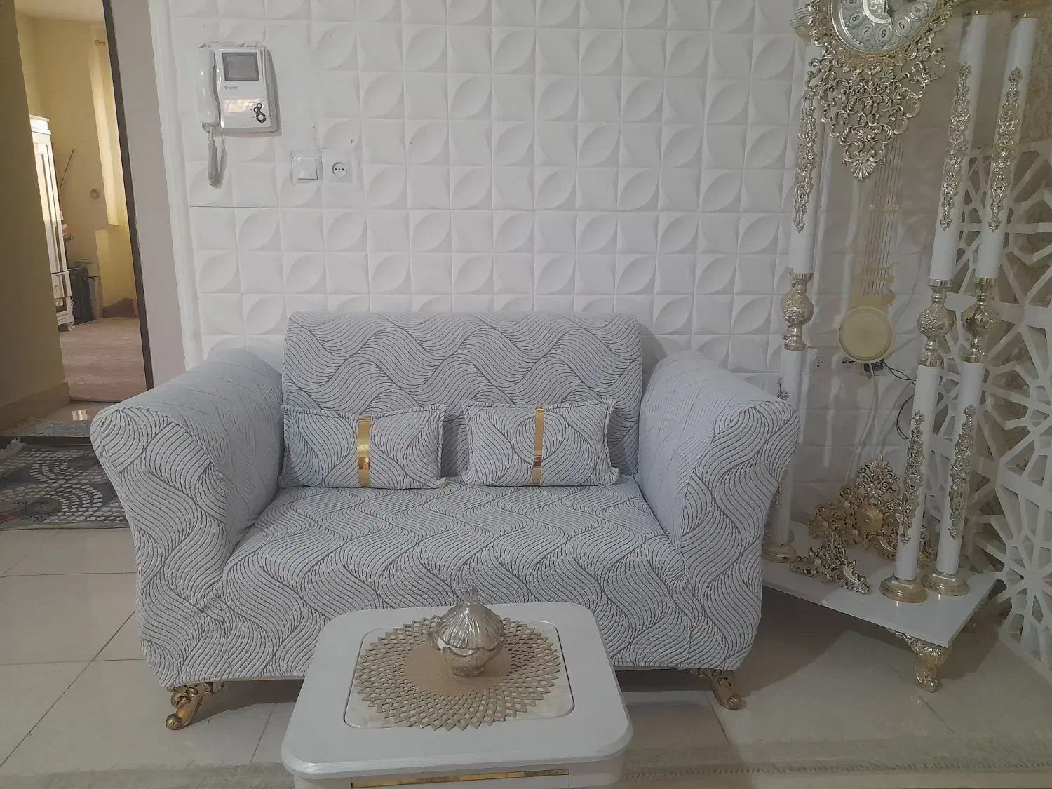 دوخت انواع کاور مبل های پارچه ای وژله ای|لوازم خیاطی و بافتنی|نیشابور, بلوار گلها|دیوار