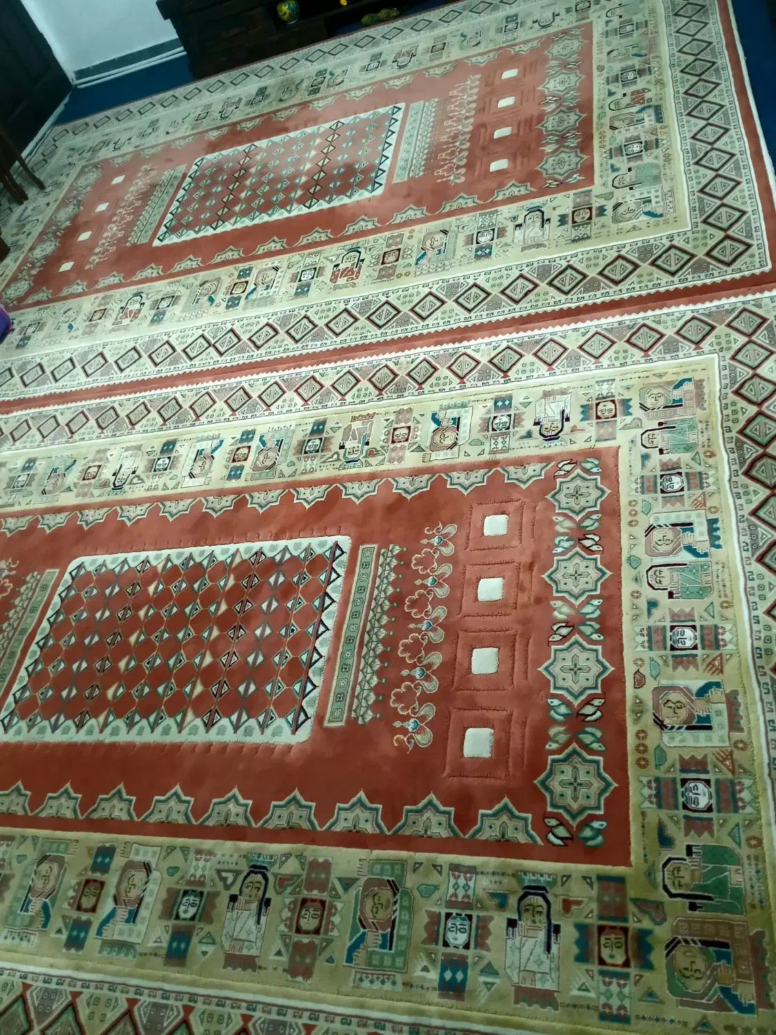 سه تخته فرش، دوتا ۹ و یک ۶ متری|فرش|بوئین زهرا, |دیوار