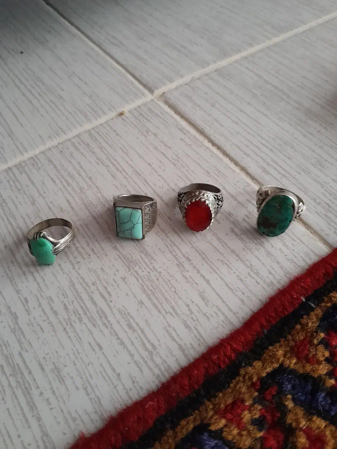 چها ر انگشتر قدیمی|جواهرات|مراغه, |دیوار