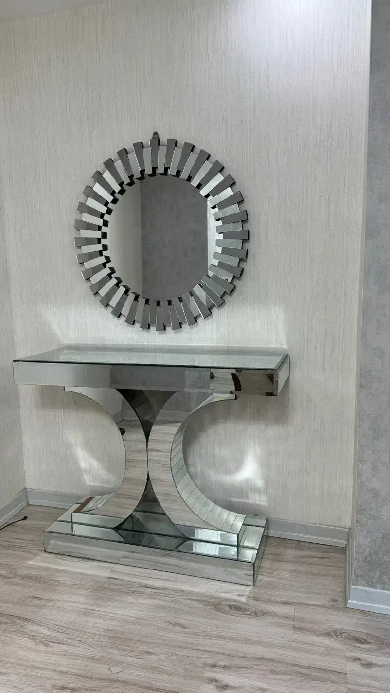 اینه خورشیدی ومیز کنسول اینه ای|بوفه، ویترین، کنسول|بندرعباس, |دیوار