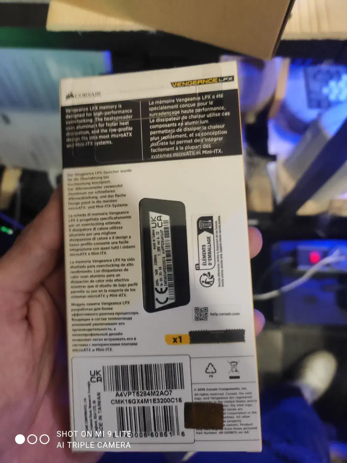 ram Corsair 16gib 3200|قطعات و لوازم جانبی رایانه|تهران, تهرانپارس غربی|دیوار