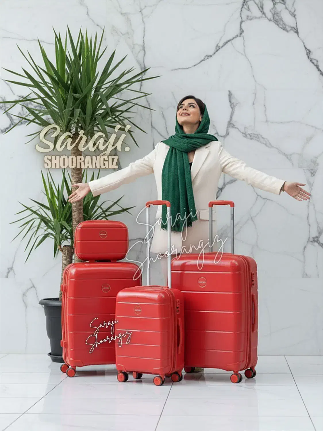 چمدان SHZ با  زیپ دولایه و افزایش حجم طرح Center|کیف، کفش، کمربند|شیراز, اصلاحنژاد|دیوار