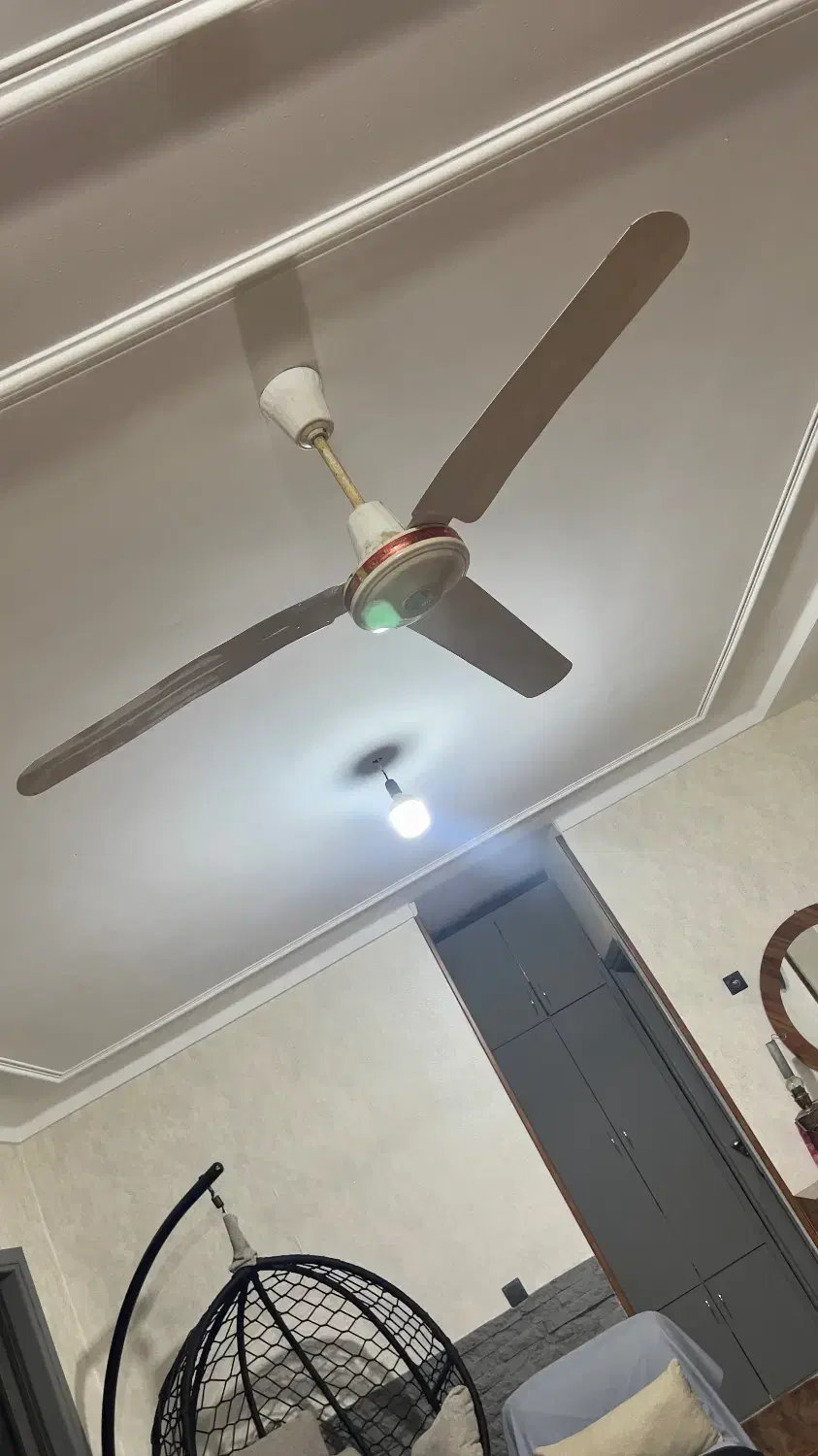 پنکه سقفی سالم و تمیز|پنکه و تصفیه‌کنندهٔ هوا|گرگان, |دیوار