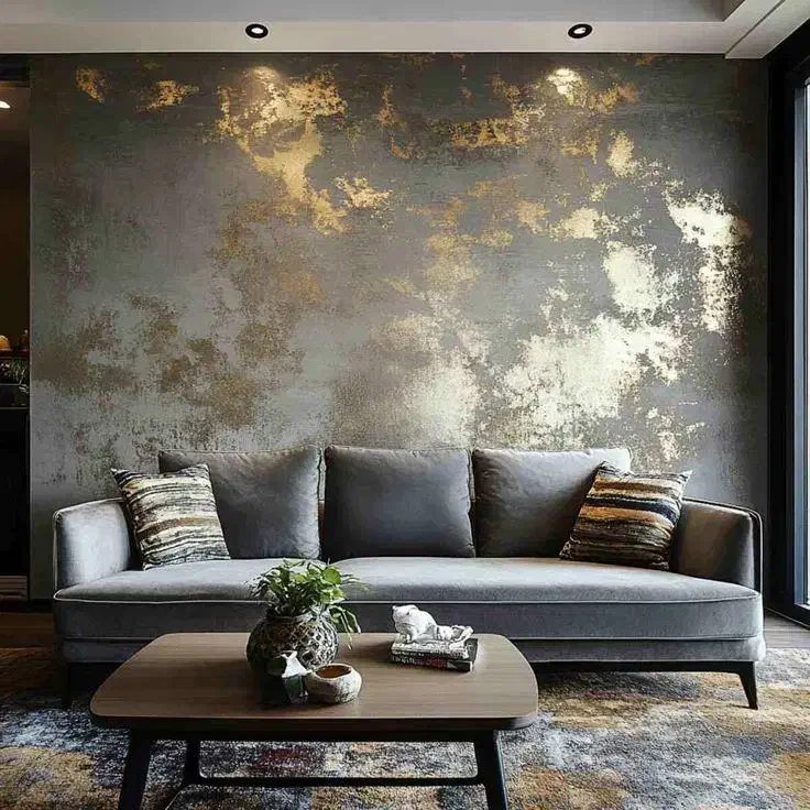 اجرای میکروسمنت و پتینه ورق طلا در گرگان|خدمات پیشه و مهارت|گرگان, |دیوار