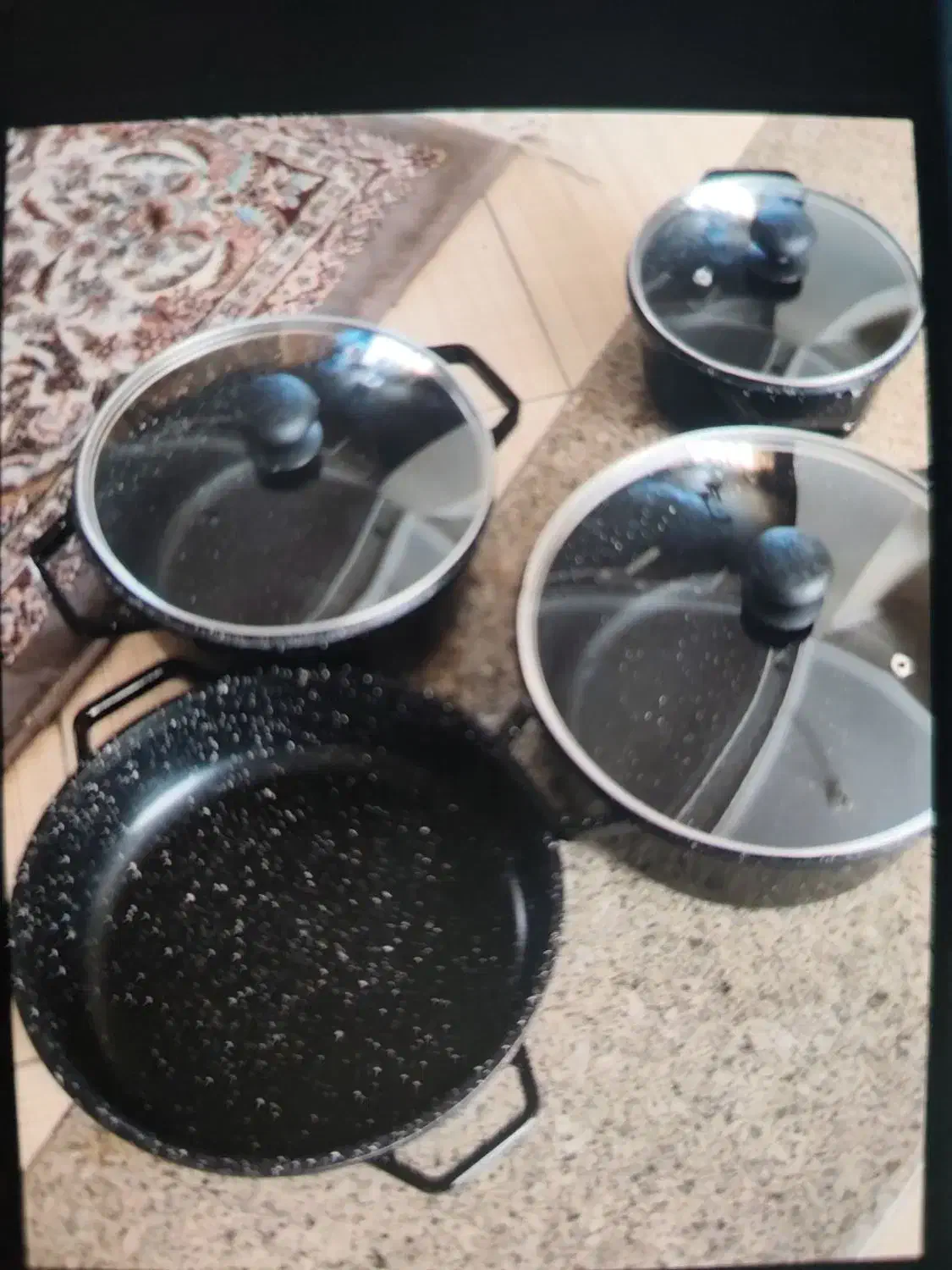 قابلمه چدن هفت پارچه|ظروف پخت‌وپز|مبارکه, |دیوار