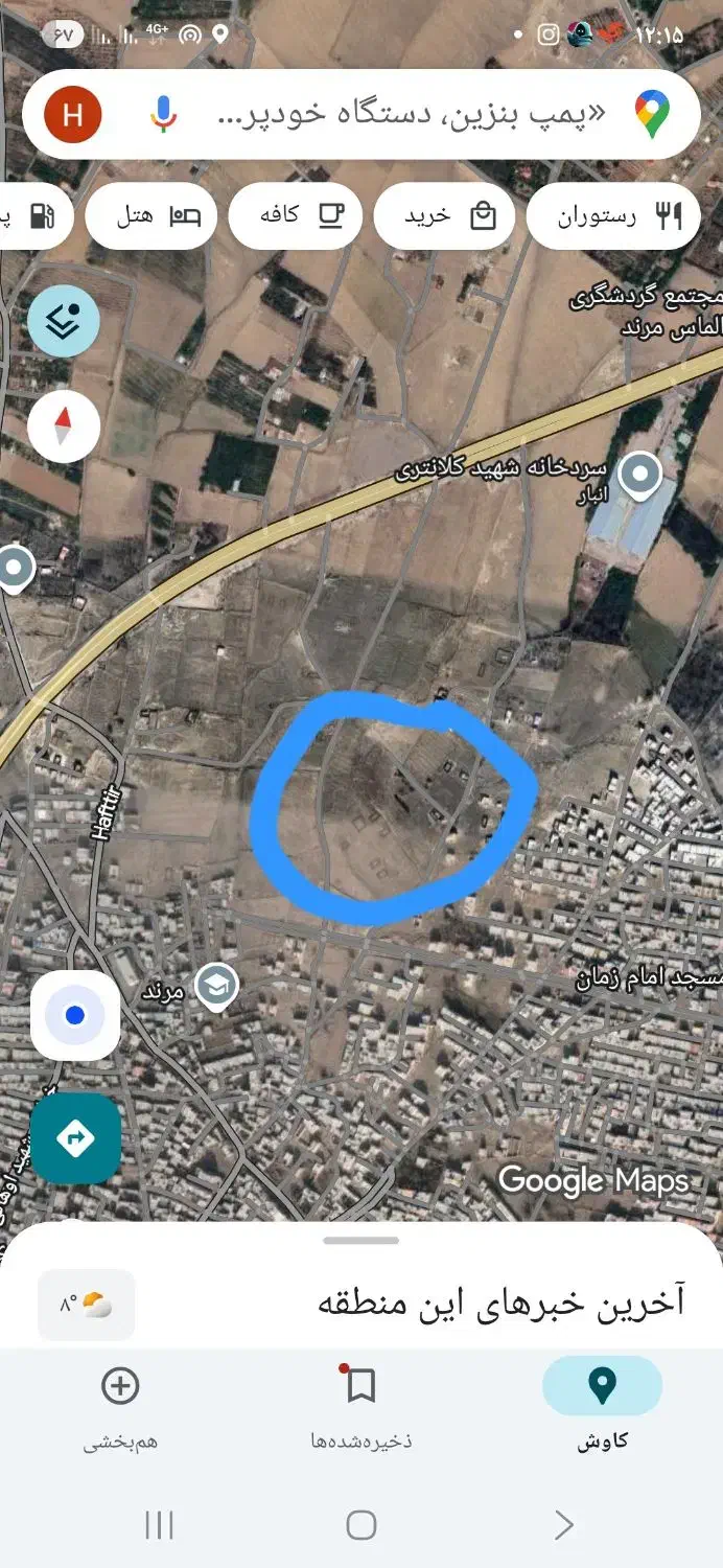 قطعه زمین در نشاط   حسنی جدید کوچه ۶ متری|فروش زمین و ملک کلنگی|مرند, |دیوار