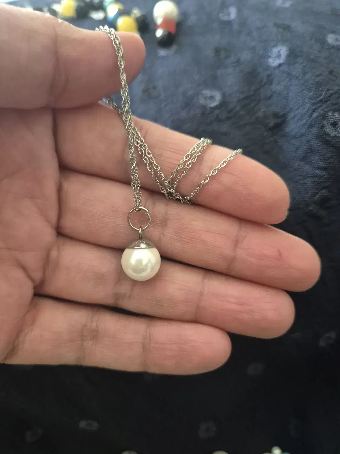 گردنبند مرواریدی رنگ ثایت|بدلیجات|کرمانشاه, |دیوار