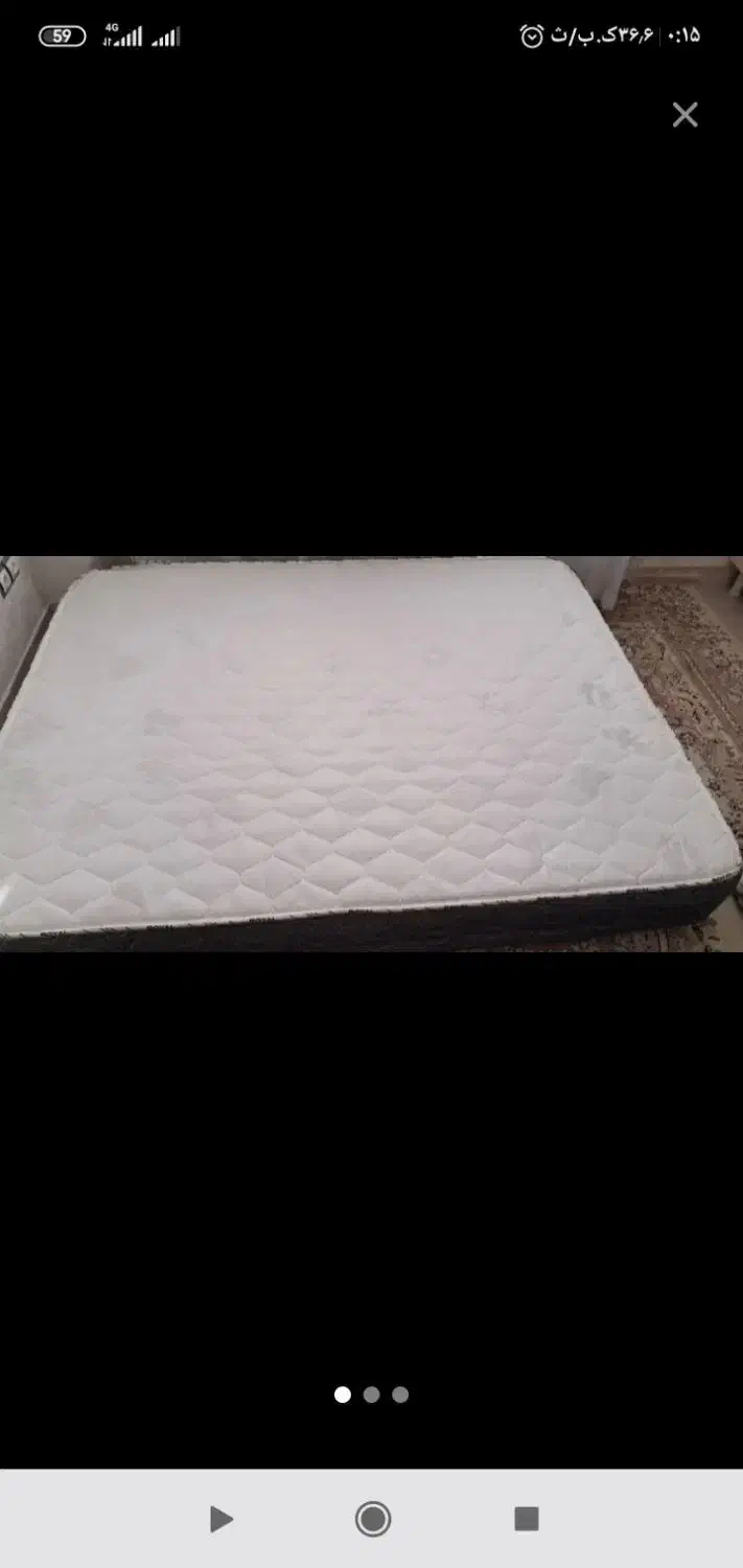 تشک دونفره سالم فنر دار|تشک تختخواب|دهگلان, |دیوار