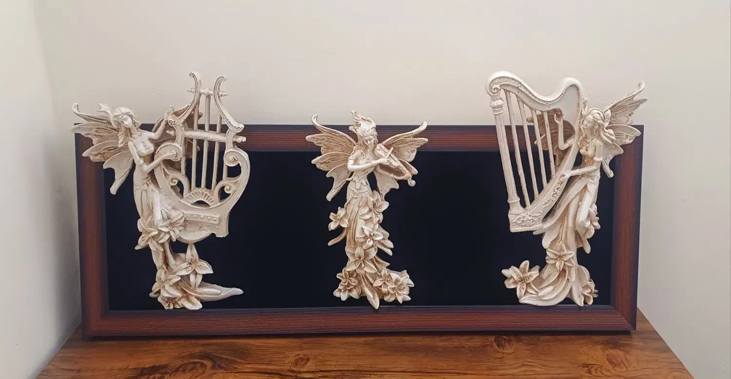 تابلو پلیاستر سه فرشته|تابلو، نقاشی، عکس|مسجد سلیمان, |دیوار