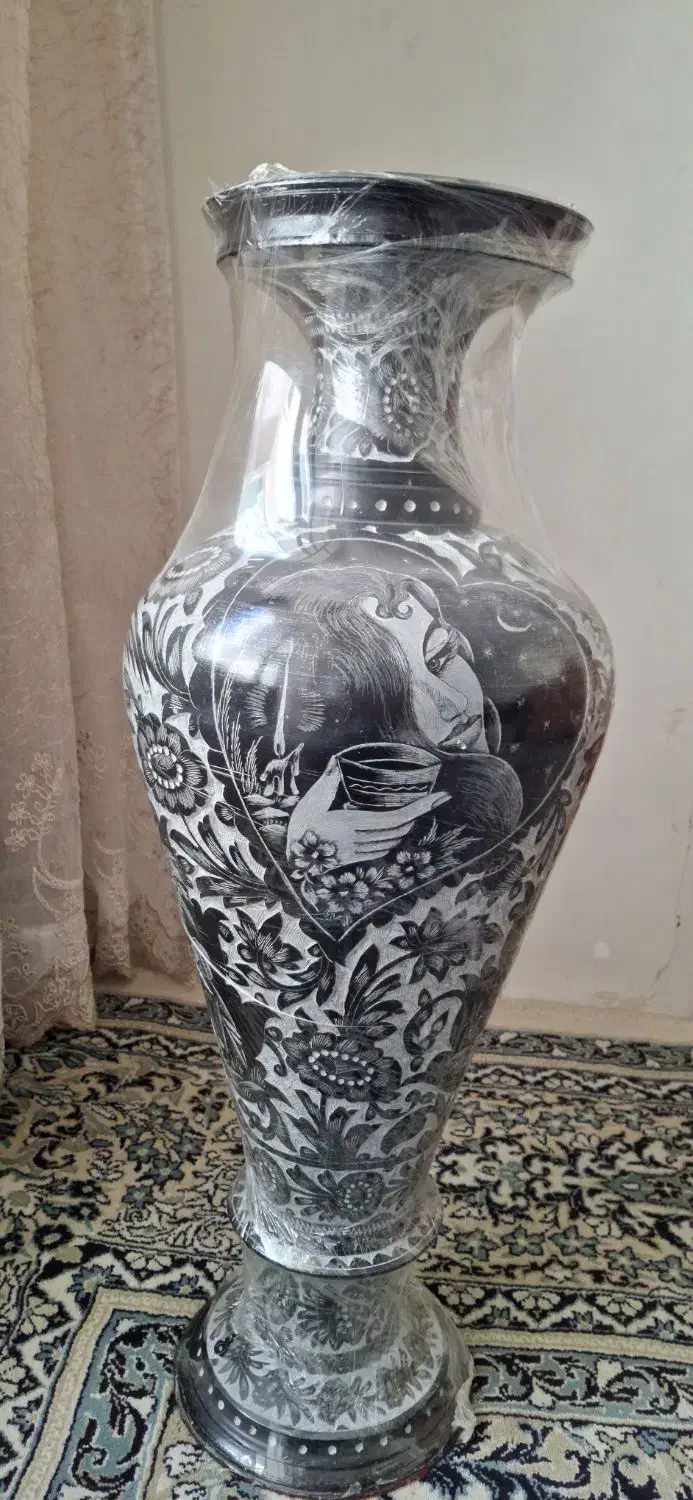 گلدان سنگی قلم کاری|صنایع دستی و سایر لوازم تزئینی|مشهد, خرمشهر|دیوار