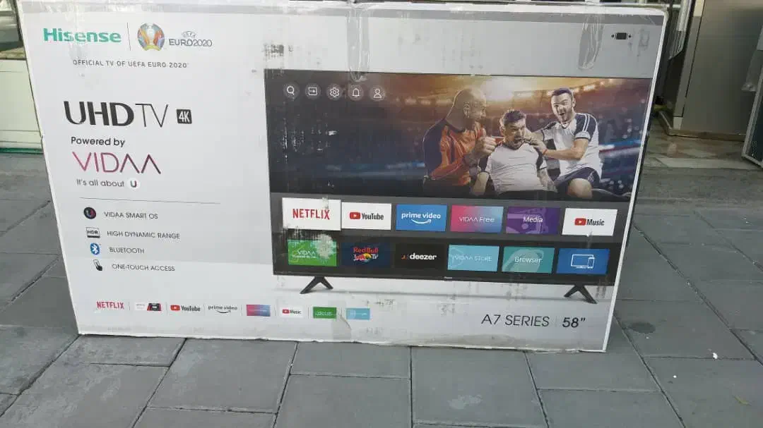 تلویزیون ‌QLED هایسنس ۵۸ اینچ آکبند و پلمپ شرکتی|تلویزیون و پروژکتور|ارومیه, |دیوار