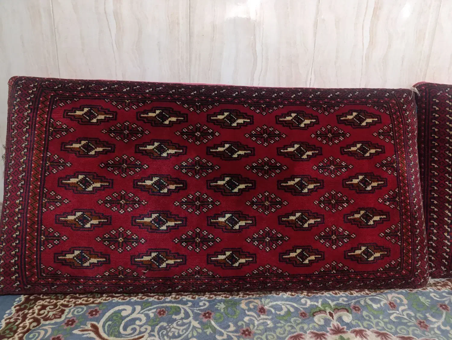 پشتی دستباف یک جفت|پشتی|زاهدان, |دیوار