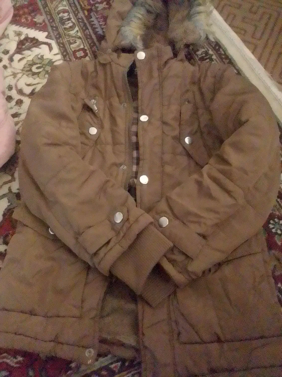 دوعددکاپشن دخترانه و پسرانه قهوه ای وصورتی|کفش و لباس بچه|میاندوآب, |دیوار