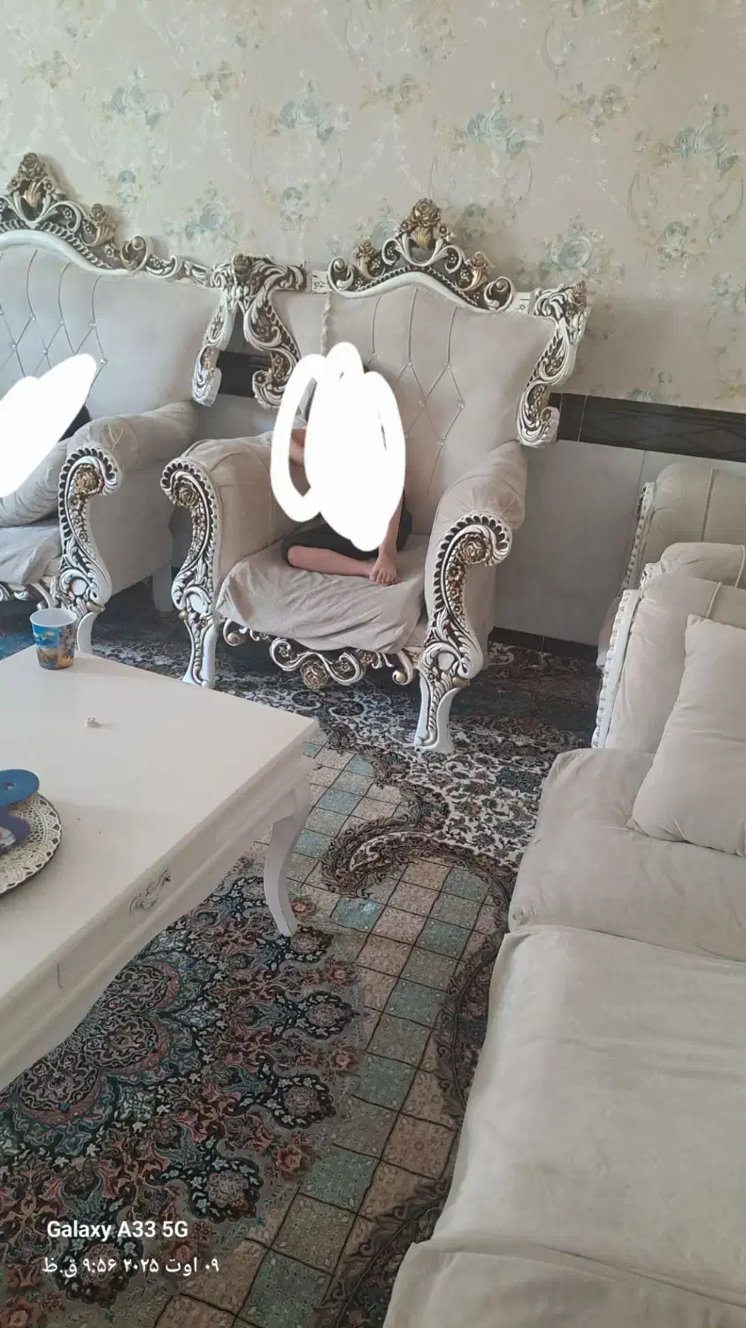 مبل ۷ نفره کارکرده|مبلمان خانگی و میز عسلی|تکاب, |دیوار