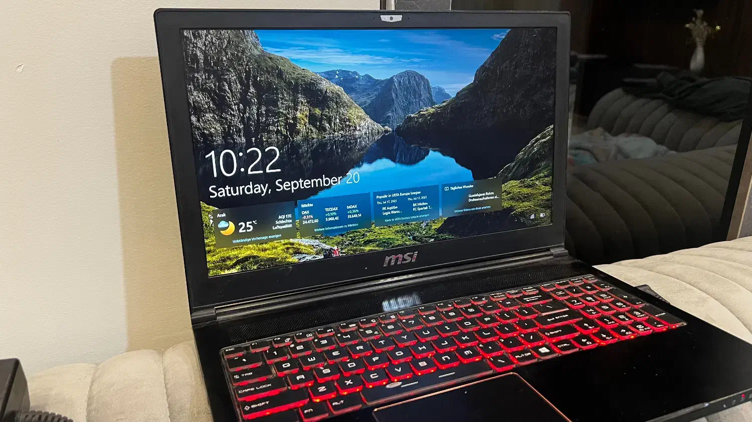 لب تاب گیمینگ msi مدل GS63VR 7Rf|رایانه همراه|قم, باجک یک|دیوار