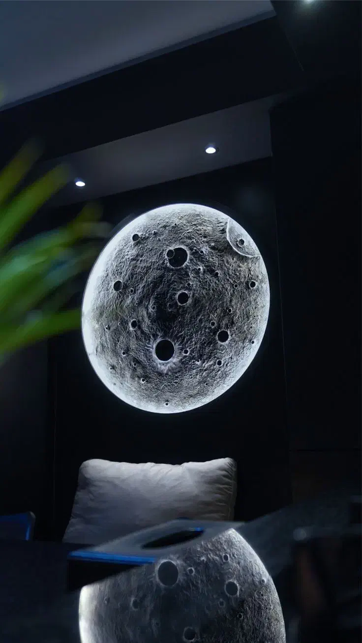 ماه دکوراتیو|چراغ خواب و آباژور|اصفهان, آهنگران|دیوار