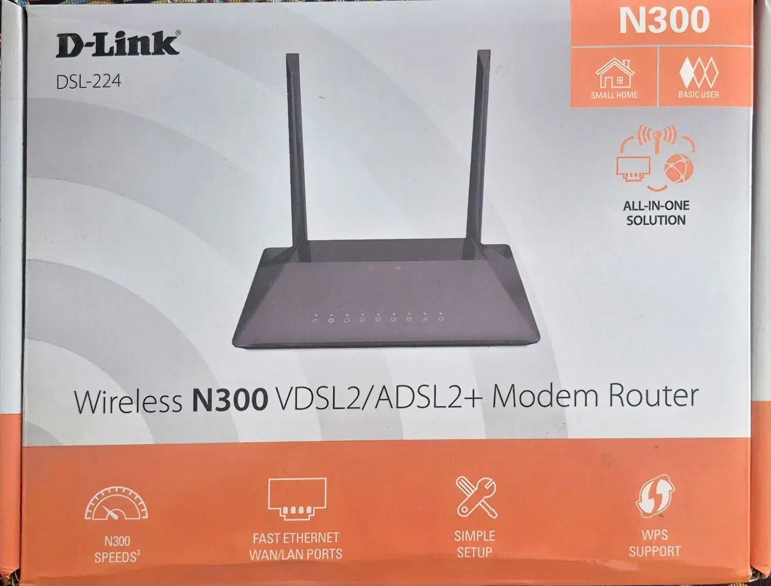 مودم D-Link dsl-224|مودم و تجهیزات شبکه|شیراز, دکتر حسابی|دیوار