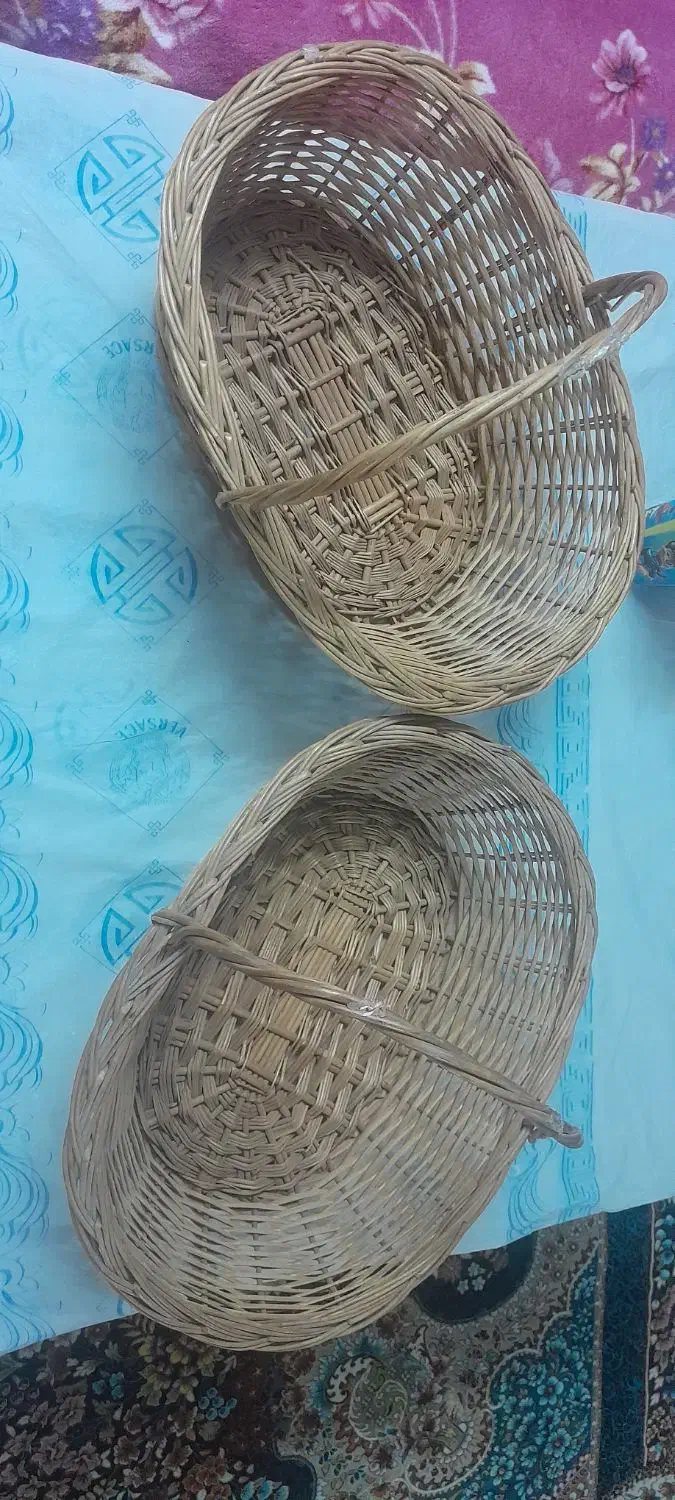 سبد حصیری مناسب برای تزیین..|صنایع دستی و سایر لوازم تزئینی|قم, سراجه (۱۵ خرداد)|دیوار