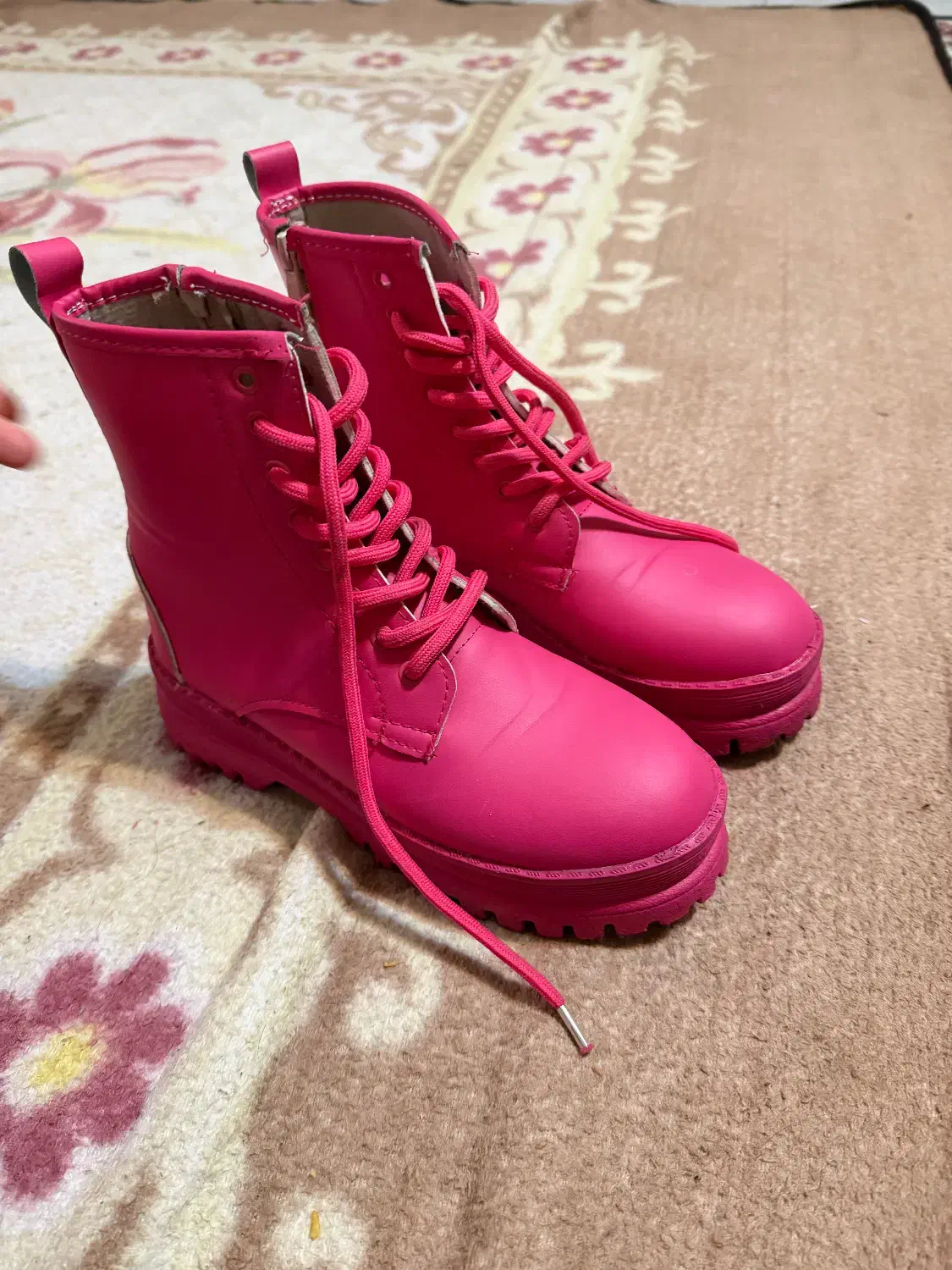 نیم بوت صورتی نو سایز۳۸|کیف، کفش، کمربند|شهرکرد, |دیوار