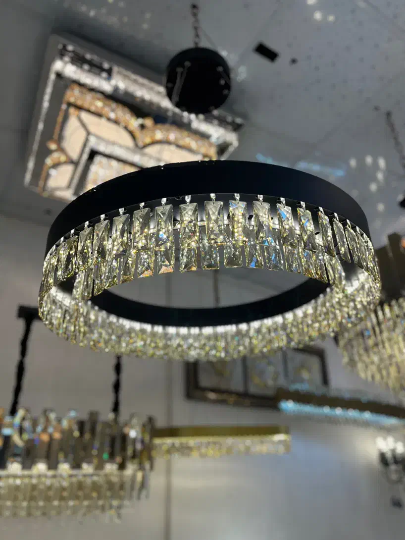لوستر کریستالی اسپیرال 70 سانتی مدرن|لوستر و چراغ آویز|تهران, شهرک غرب|دیوار