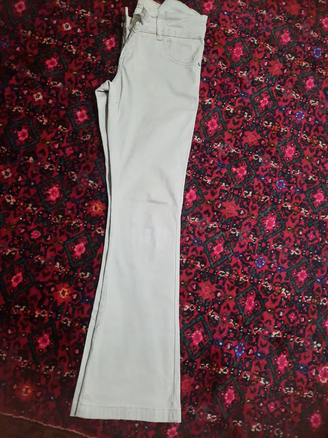 شلوار  کتان کرم دمپا|لباس|تبریز, |دیوار