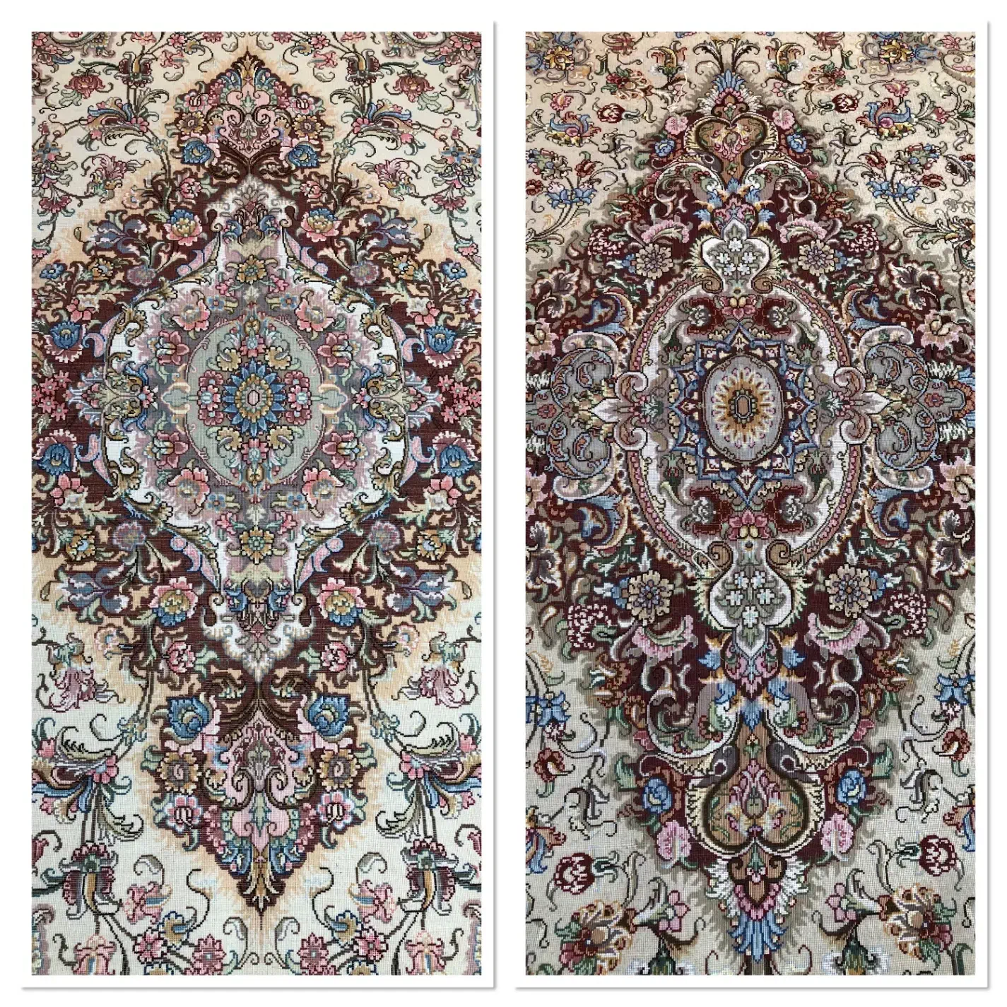 (فرش فرزین)مقایسه دو طرح جدید و پرطرفدارخطیبی ۳۰رج|فرش|تبریز, |دیوار