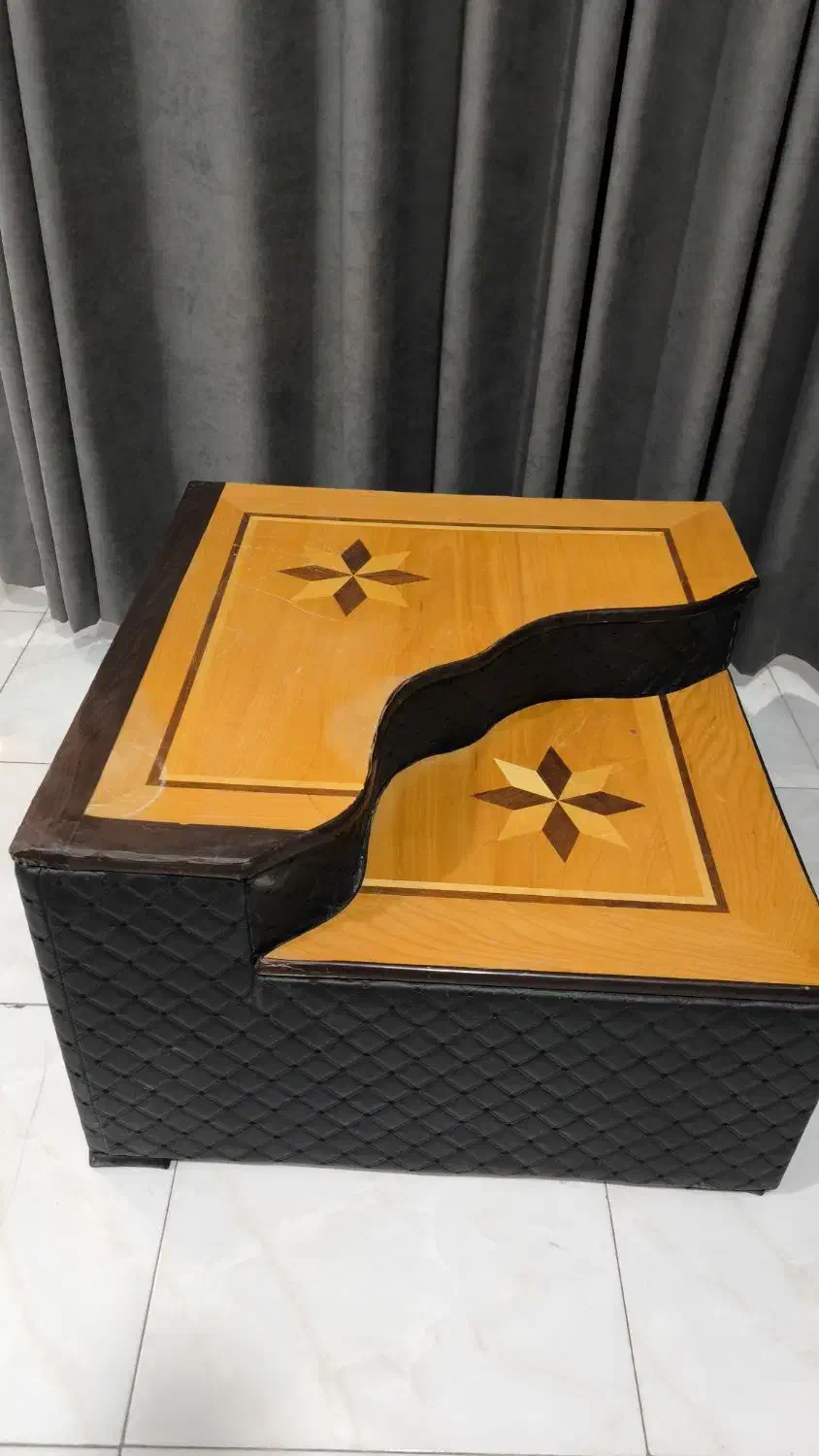 پافومیز آنتیک نو با چوب تخته نرد مرغوب ازچوب گردو|مبلمان خانگی و میز عسلی|سنندج, |دیوار