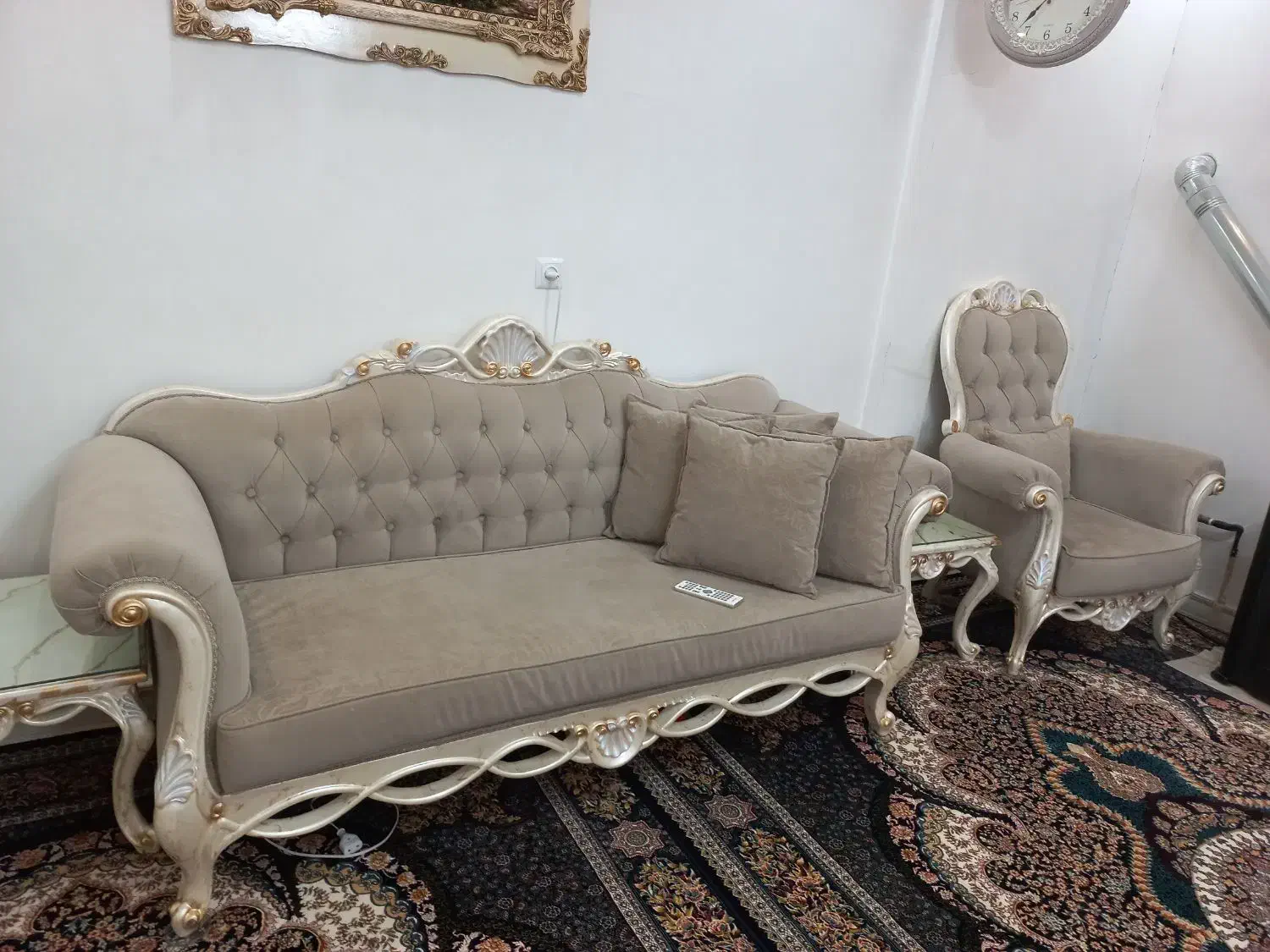 مبل سلطنتی و میز غذاخوری|مبلمان خانگی و میز عسلی|اراک, |دیوار