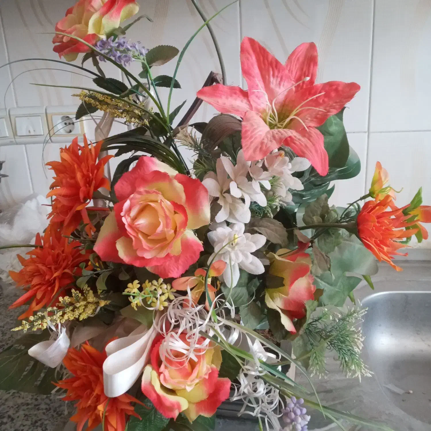 گل وگلدان|گل مصنوعی|شهرضا, |دیوار