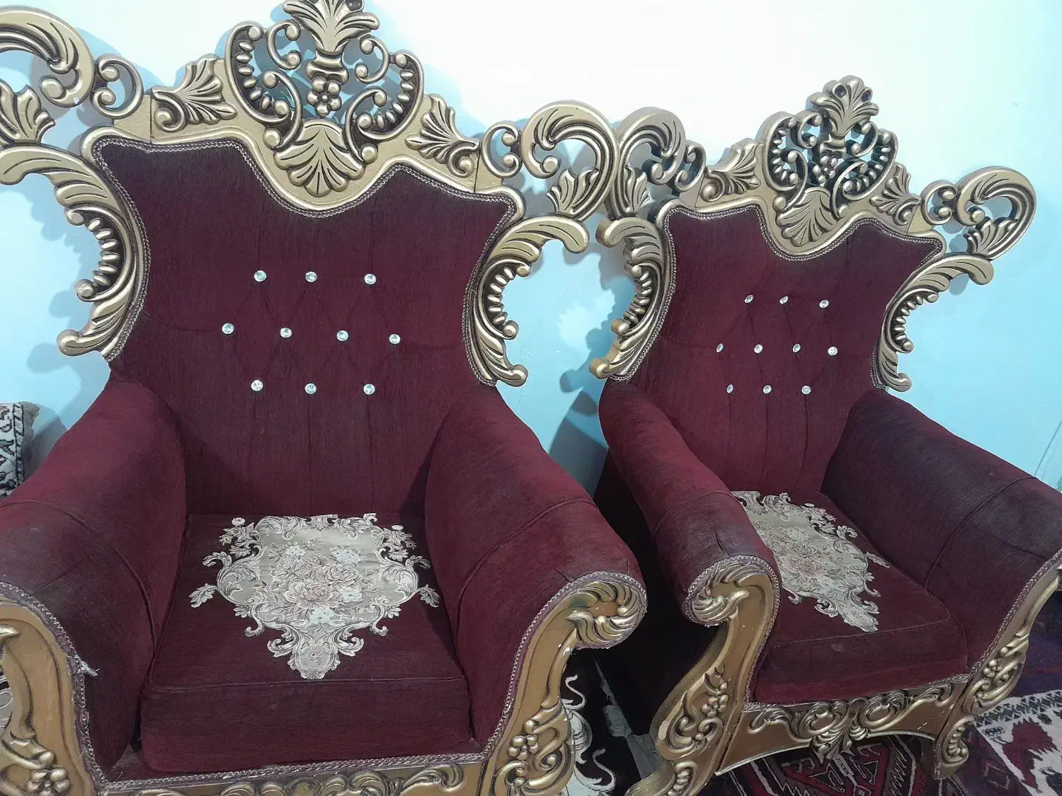 مبل ۷ نفره بدون میز عسلی|مبلمان خانگی و میز عسلی|مشهد, رده|دیوار