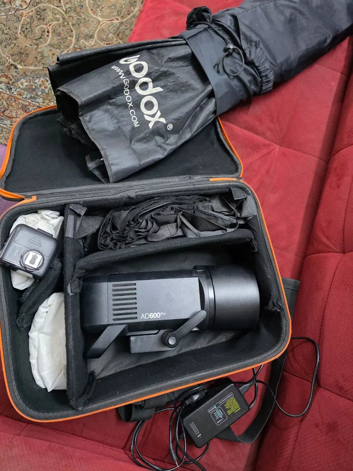 فلاش گودکس600pro   رادیو فلاشx1  سافت باکس هشت ضلع|دوربین عکاسی و فیلم‌برداری|ری, ظهیرآباد|دیوار