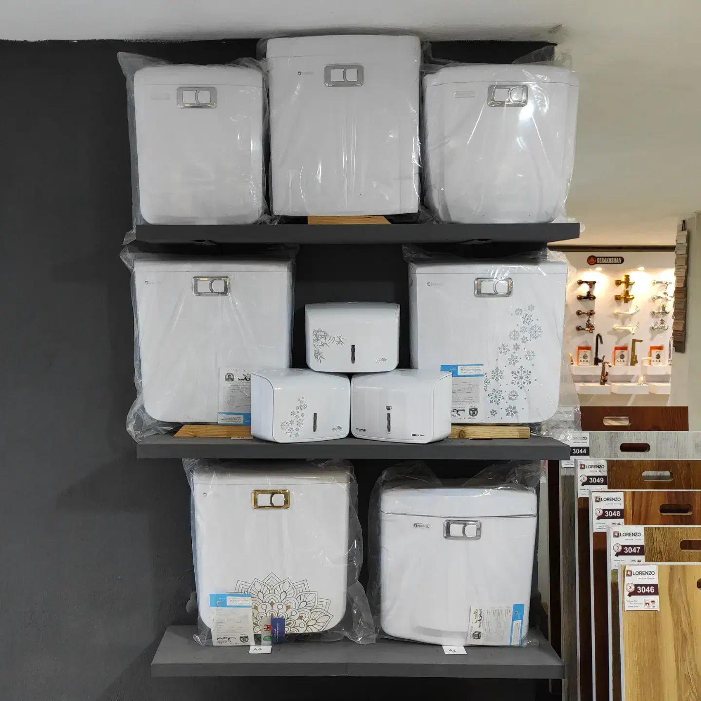 فلاش تانک و استراکچر (فلاش تانک توکار)|لوازم سرویس بهداشتی|لاهیجان, شیشه گران|دیوار