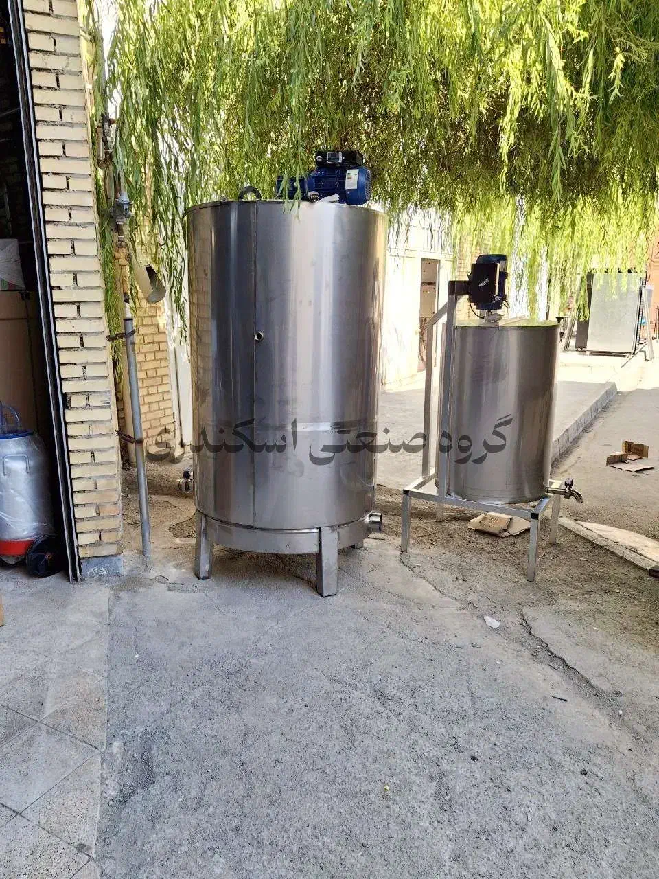 دیگ شیر جوش دستگاه پخت و پز پاتیل پروسس تانک 100|ماشینآلات صنعتی|یزد, |دیوار