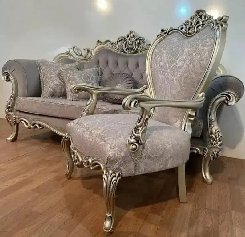 مبل افسون کلاسیک 9نفره زرکالا ،کارخاانه یاسوج16|مبلمان خانگی و میز عسلی|یاسوج, |دیوار