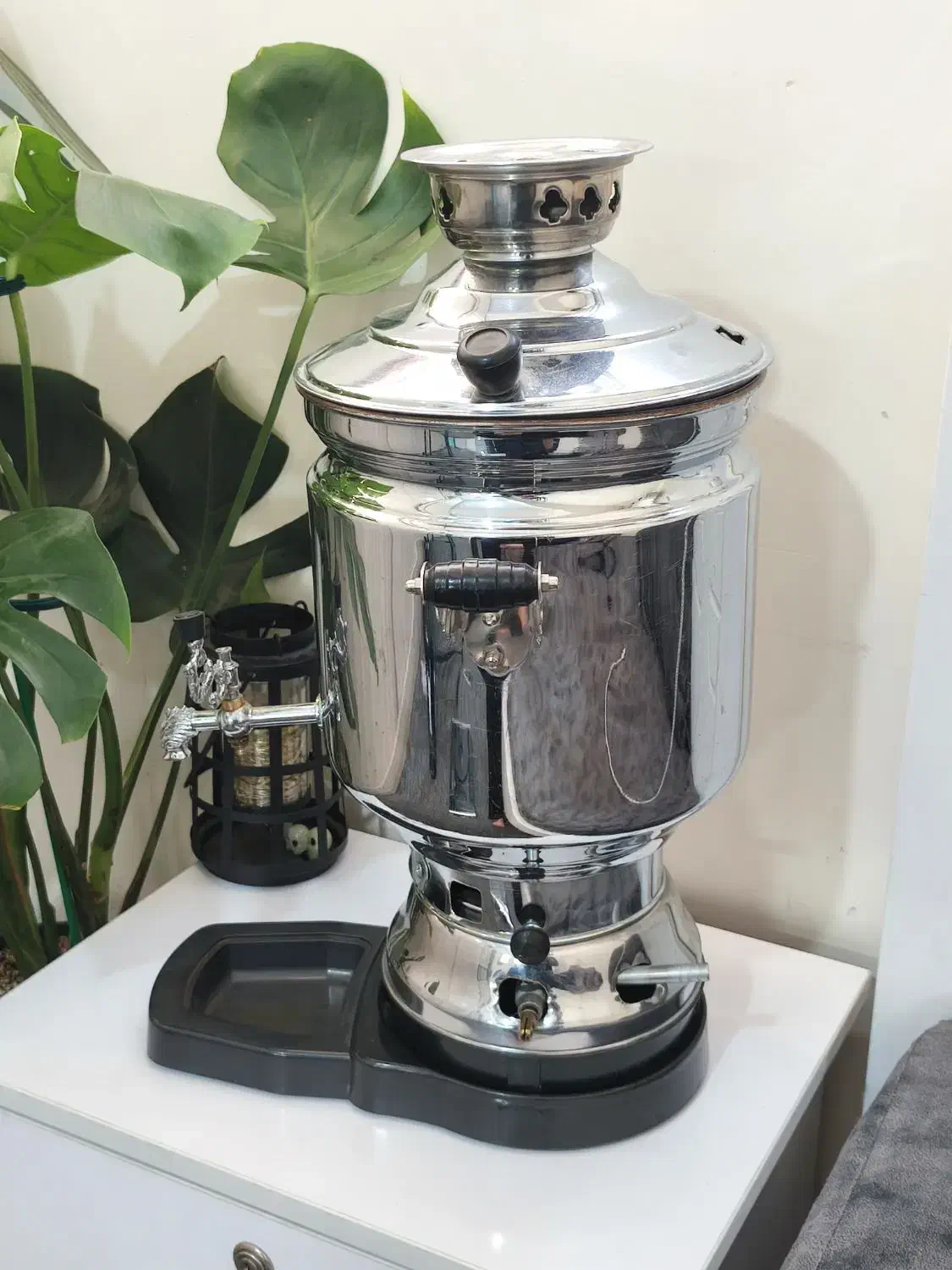 سماور گازی ۸ لیتری مزردیان تمام برنجی|سماور، چایساز، قهوهساز|فردوسیه, |دیوار