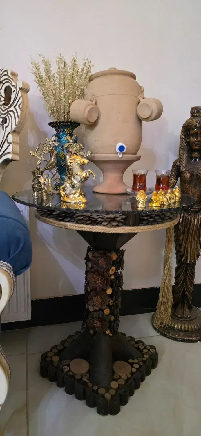 میز خاطره با چوب جنگلی|مبلمان خانگی و میز عسلی|فردوسیه, |دیوار