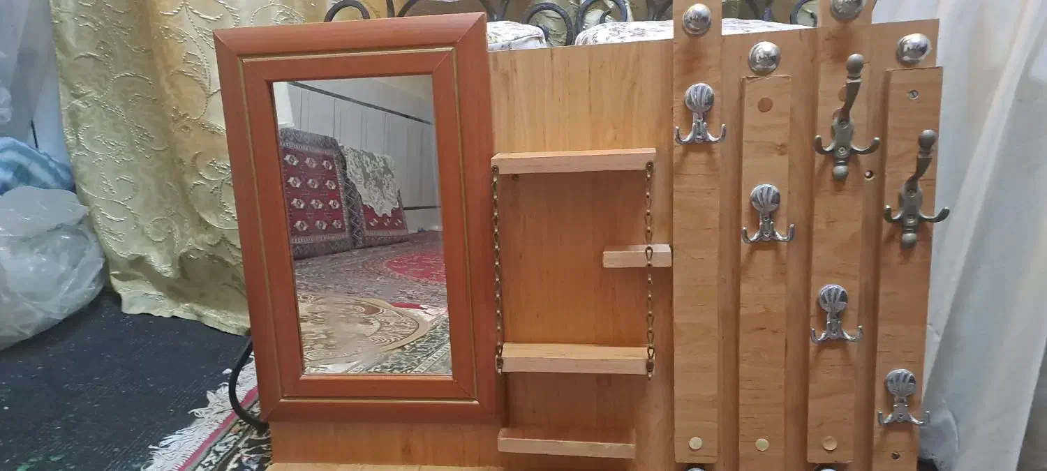 آیینه دیواری وچوب لباسی|آینه|دزفول, |دیوار