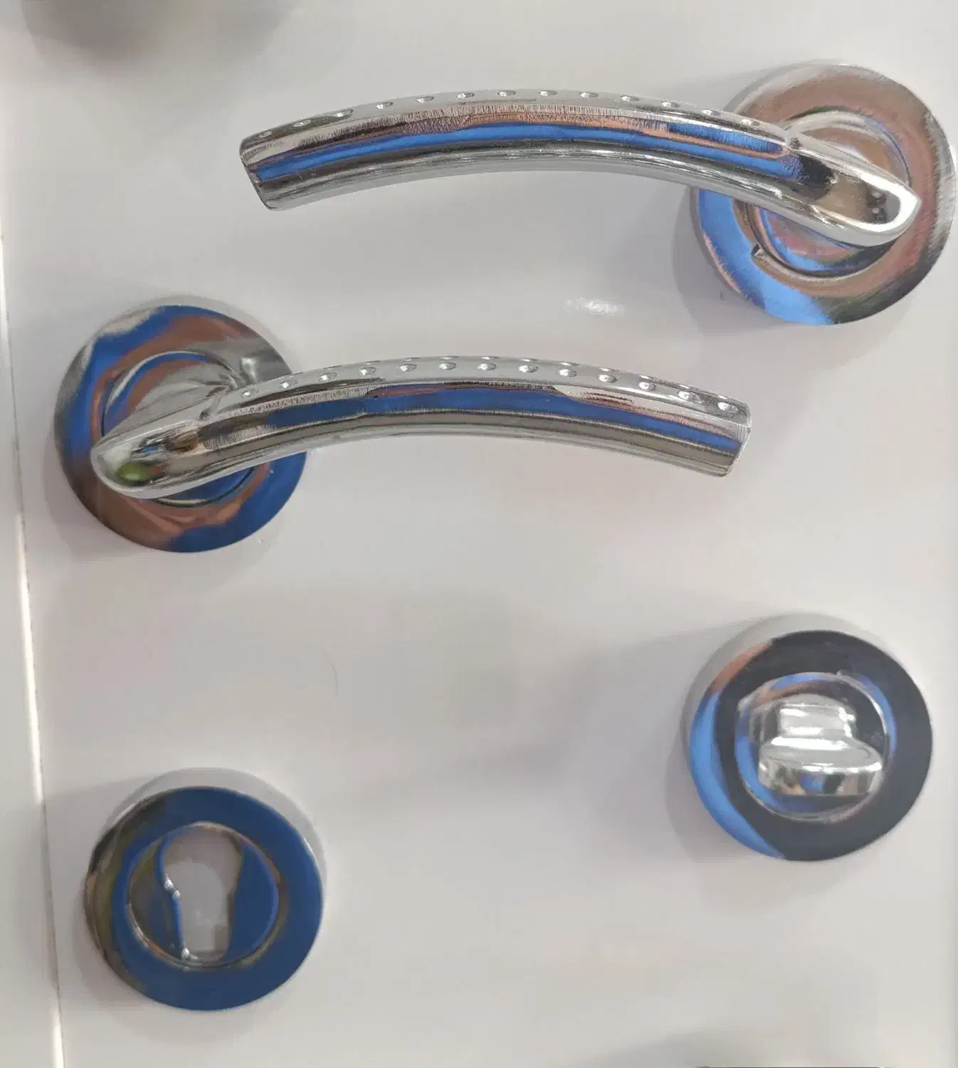 دستگیره رزت زیتونی وکروم|مصالح و تجهیزات ساختمان|خمام, |دیوار